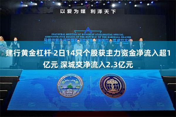 建行黄金杠杆 2日14只个股获主力资金净流入超1亿元 深城交净流入2.3亿元