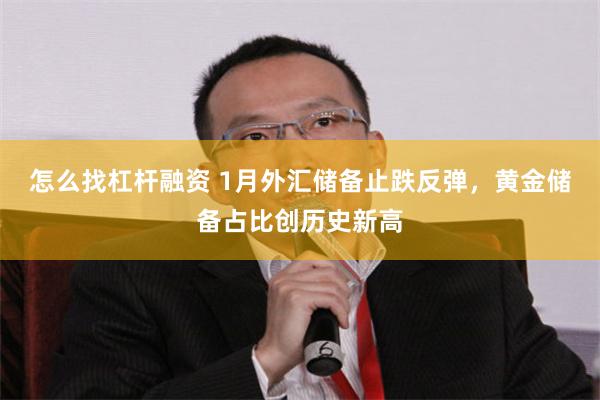 怎么找杠杆融资 1月外汇储备止跌反弹，黄金储备占比创历史新高